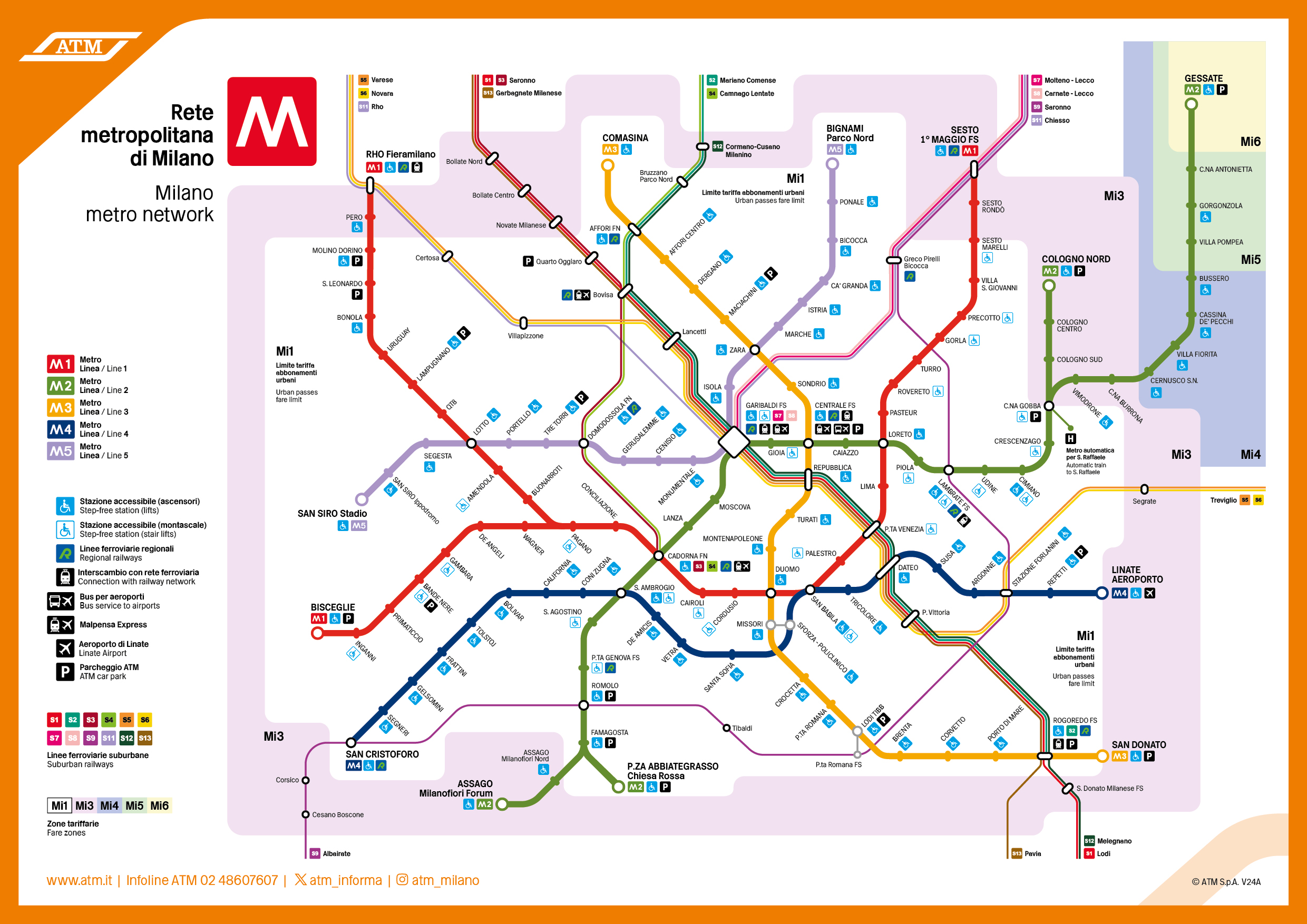 Tutti I Mezzi Atm Deviati E La Fermata Metro Chiusa Per La StraMilano   Schema Rete Metro 